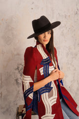 Twist Burgundy Cape