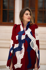 Twist Burgundy Cape