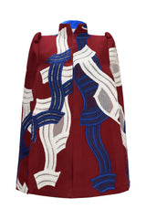 Twist Burgundy Cape