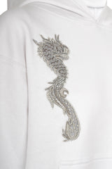 White Gunmetal Feng Shui Hoodie