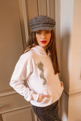 White Gunmetal Feng Shui Hoodie