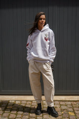 White Military Hoodie