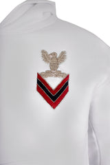 White Military Hoodie