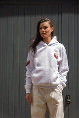 White Military Hoodie