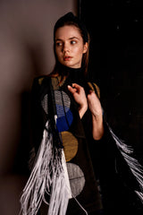 Zina Fringed Cape