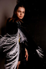 Zina Fringed Cape