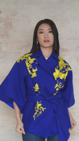 Agnes in Rue Cobalt Jacket