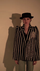 Jacqueline in Stripes Cape