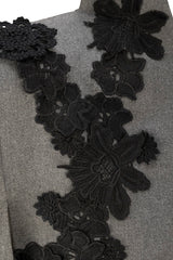 Sabrina Grey Flannel Cape