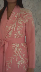 Zeina Pink Belted Jacket
