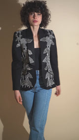 Agnes Beaded Jacket (Black)