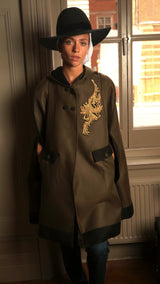 Fern Khaki Cape