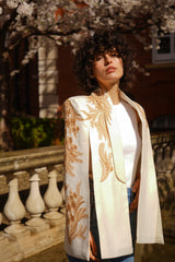 Alya cream Tuxedo Cape