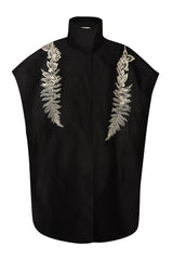 Sava Black Leaf Detail Shilhouettes