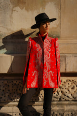 Cherry Bandana Cape