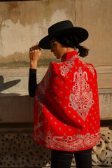 Cherry Bandana Cape