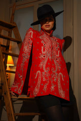 Cherry Bandana Cape