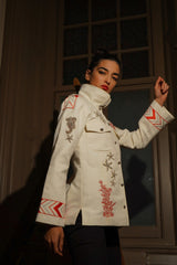 Cora Cream Cargo Jacket