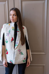 White ladybird lace cape