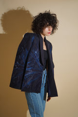 Dita Navy Cape