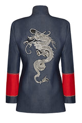 Riley Denim Dragon Cargo Jacket