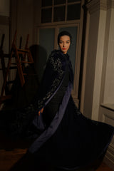 Elba Hooded Floor Length Cape