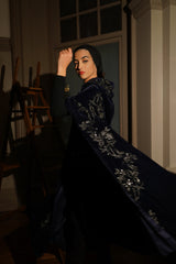 Elba Hooded Floor Length Cape