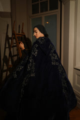 Elba Hooded Floor Length Cape