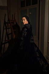 Elba Hooded Floor Length Cape