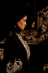 Ines Fern Velvet Cape