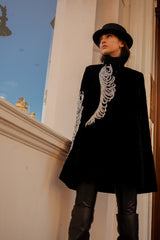 Ines Fern Velvet Cape