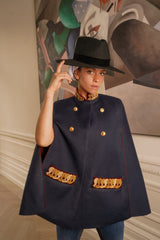 Leah Navy Cape