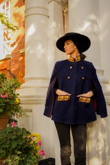 Leah Navy Cape