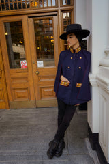 Leah Navy Cape
