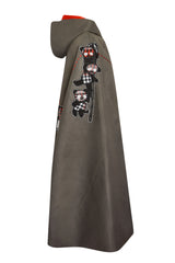 Long green teddy bear cape