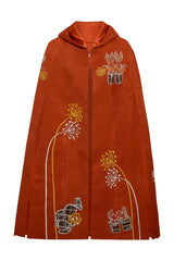 Long orange rabbits cape