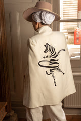 Madagascar Cream Zebra Cape
