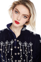 Kian Velvet Admiral Jacket