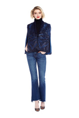 Dita Navy Cape