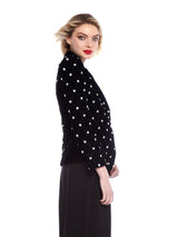 Gia Velvet Crystal Blazer