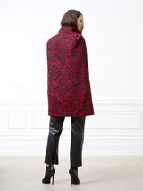 Bianca Red Leopard Cape