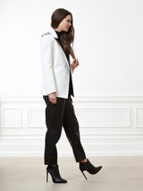Cream Tuxedo Blazer