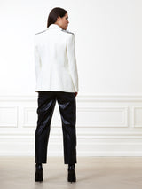 Cream Tuxedo Blazer