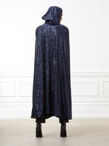 Amir Hooded Sequin Cape