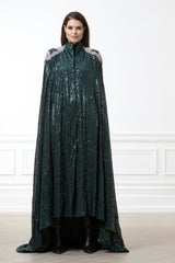 Emerald Sequin Cape