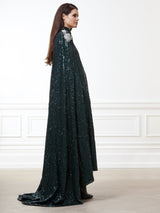 Emerald Sequin Cape