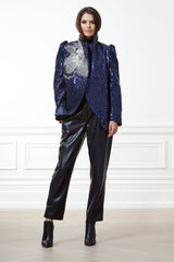 Audrey Flower Detail Sequin Jacket