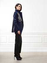 Audrey Flower Detail Sequin Jacket