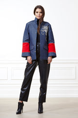 Riley Denim Dragon Cargo Jacket