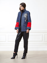 Riley Denim Dragon Cargo Jacket